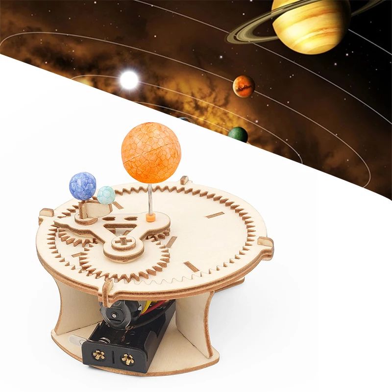 Solar System Model - Kit de Modélisation Mécanique en Bois