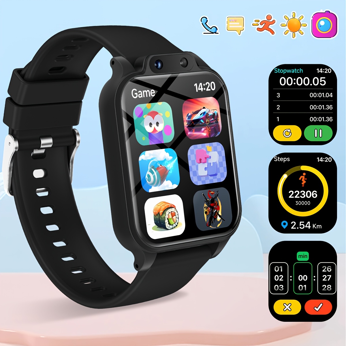 Kids Educational Game 2 - Montre connectée pour enfants avec 18