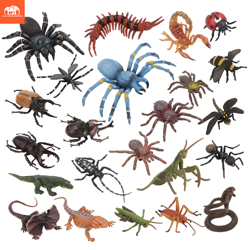 Kids Education Movies - Ensemble de figurines d'insectes et d'animaux