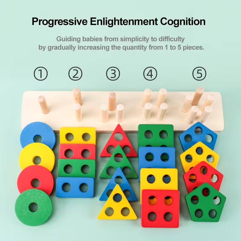 Jeux en bois Montessori pour b - Kids Educational Game 2 avis et prix