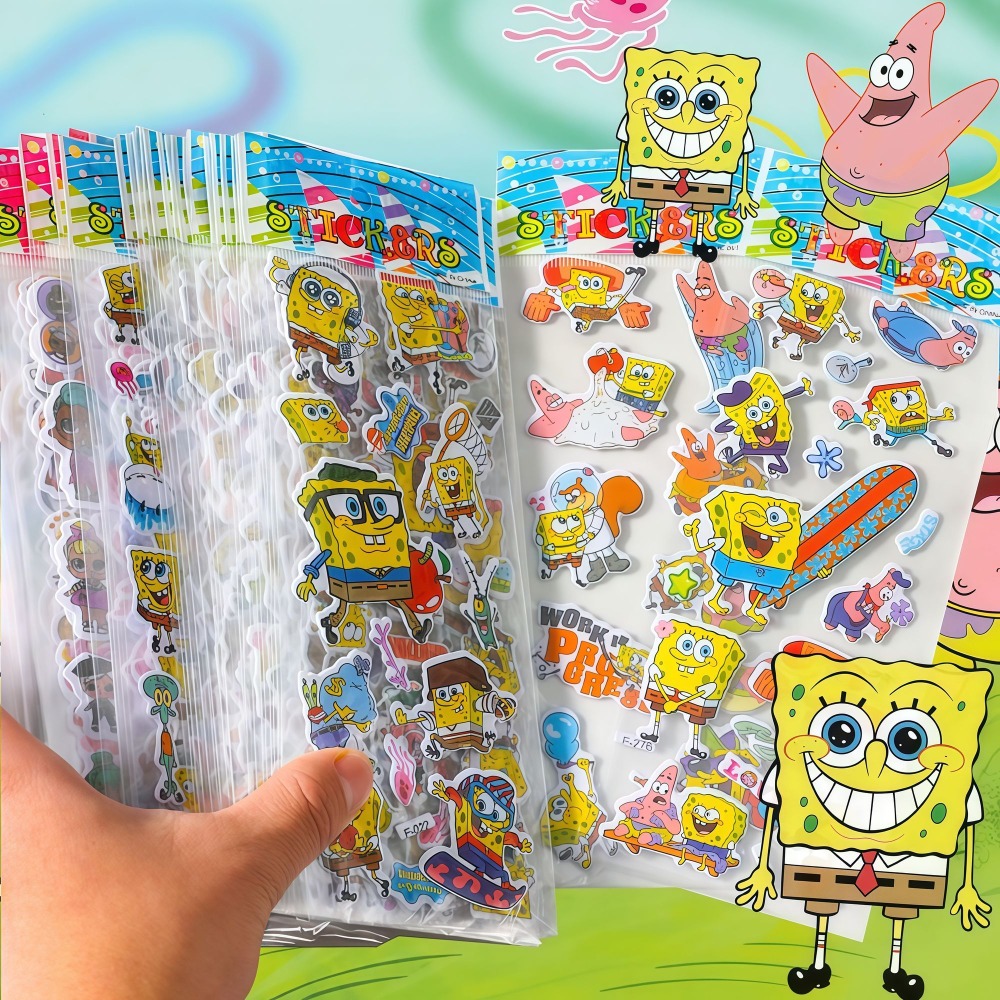 Lot de 12 autocollants 3D Bob  - Kids Education Movies avis et prix