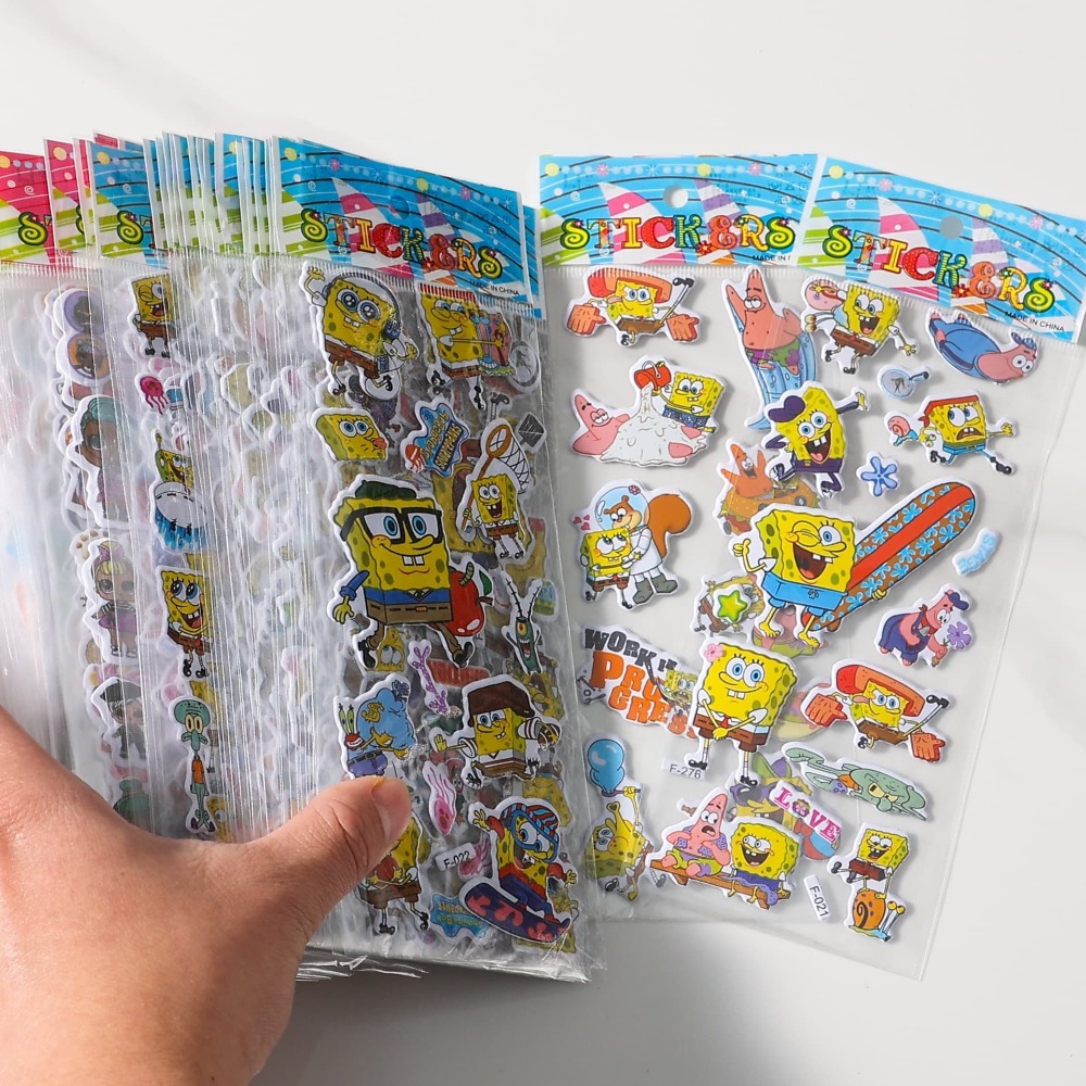Lot de 12 autocollants 3D Bob  - Kids Education Movies avis et prix
