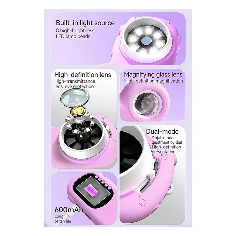 Microscope 2 en 1 FBIL-2 pour  - Kids Education Video avis et prix